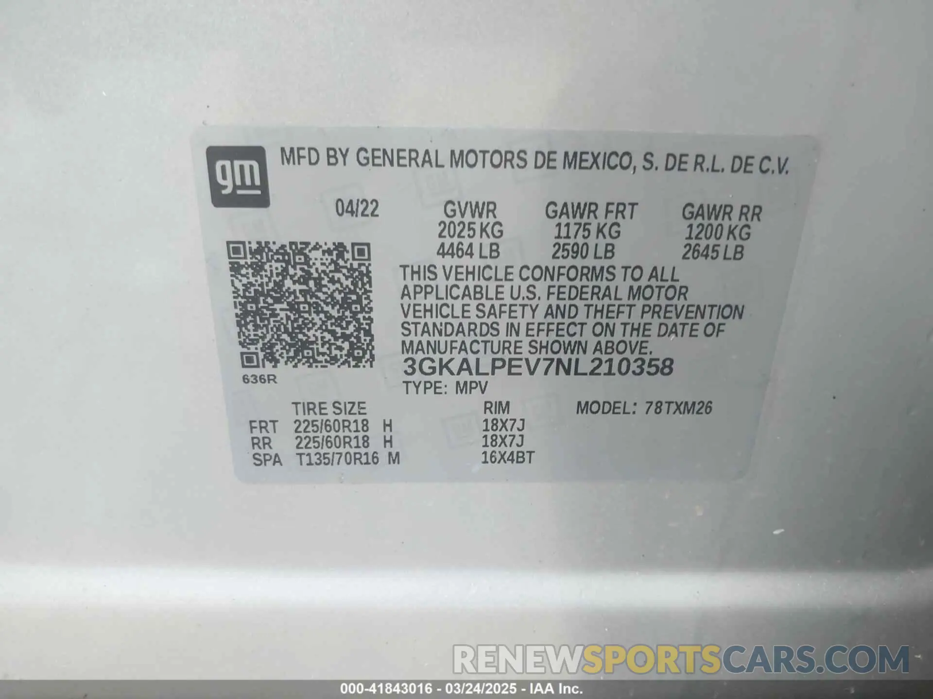 9 Photograph of a damaged car 3GKALPEV7NL210358 GMC TERRAIN 2022