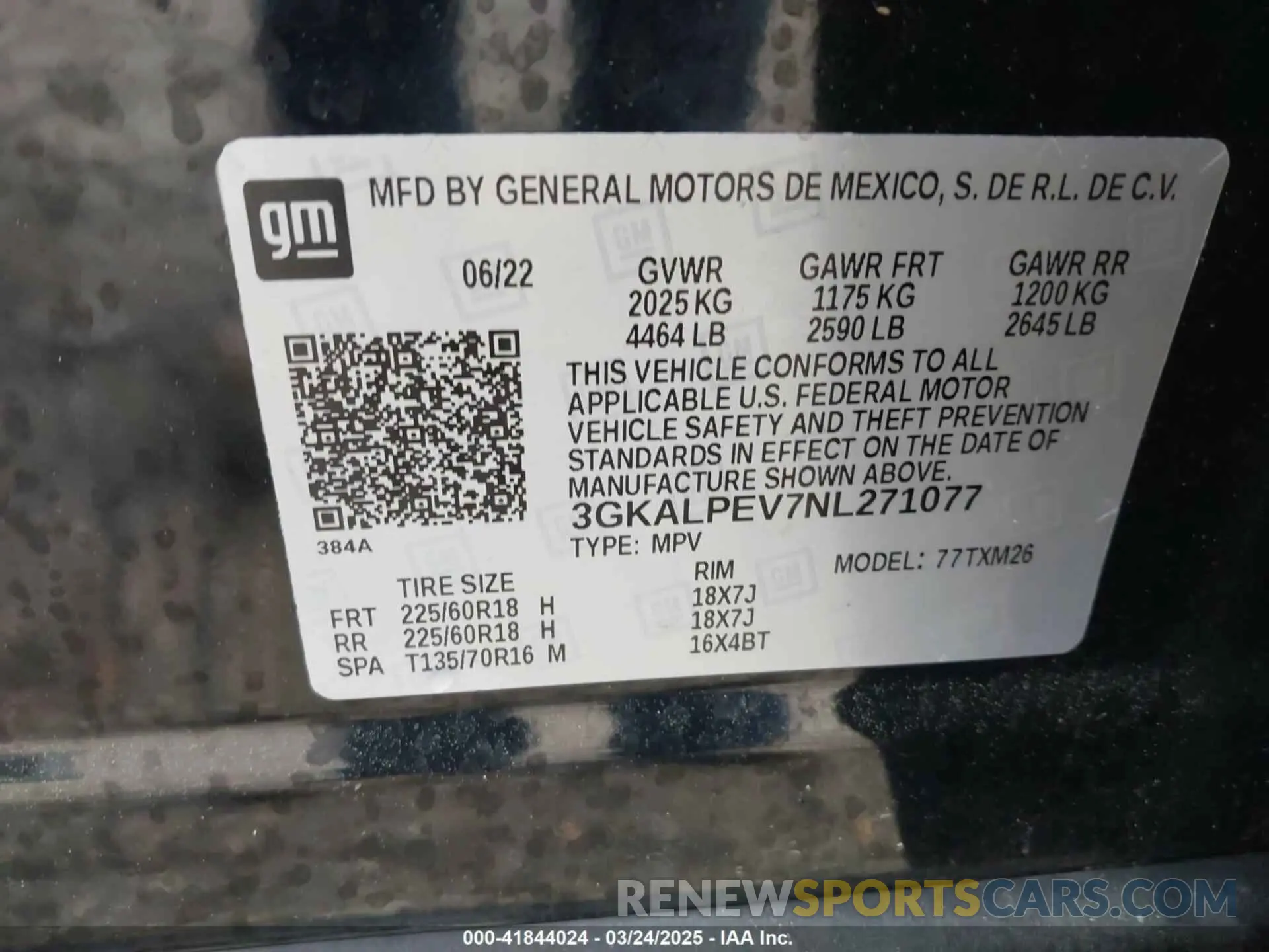 9 Photograph of a damaged car 3GKALPEV7NL271077 GMC TERRAIN 2022