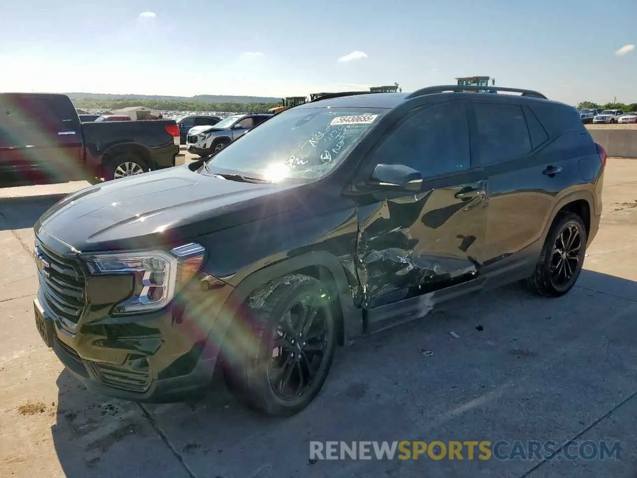 1 Photograph of a damaged car 3GKALPEV8NL292374 GMC TERRAIN 2022