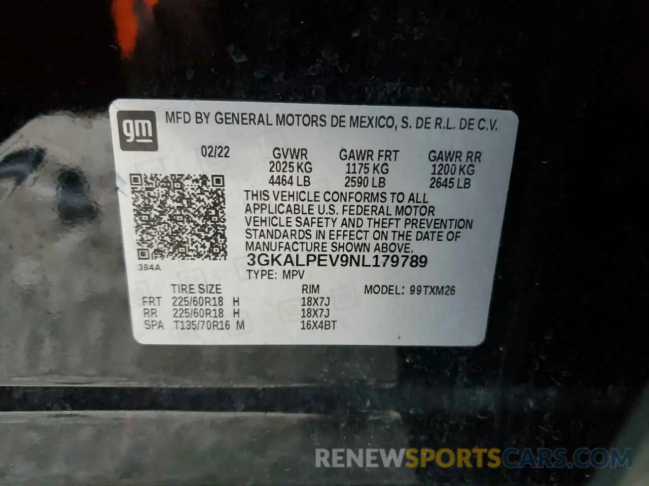 14 Photograph of a damaged car 3GKALPEV9NL179789 GMC TERRAIN 2022