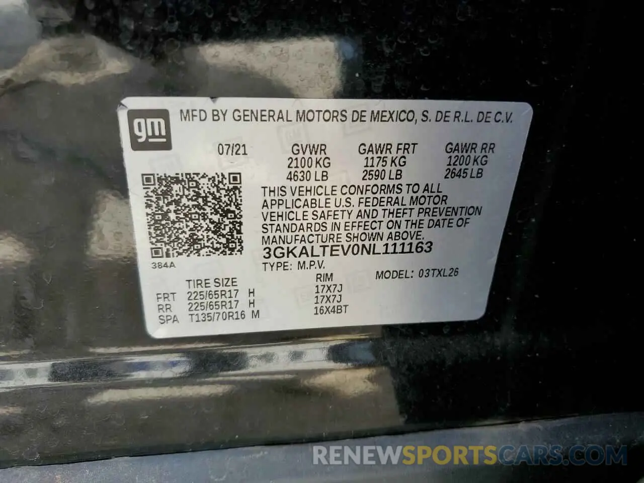 14 Photograph of a damaged car 3GKALTEV0NL111163 GMC TERRAIN 2022