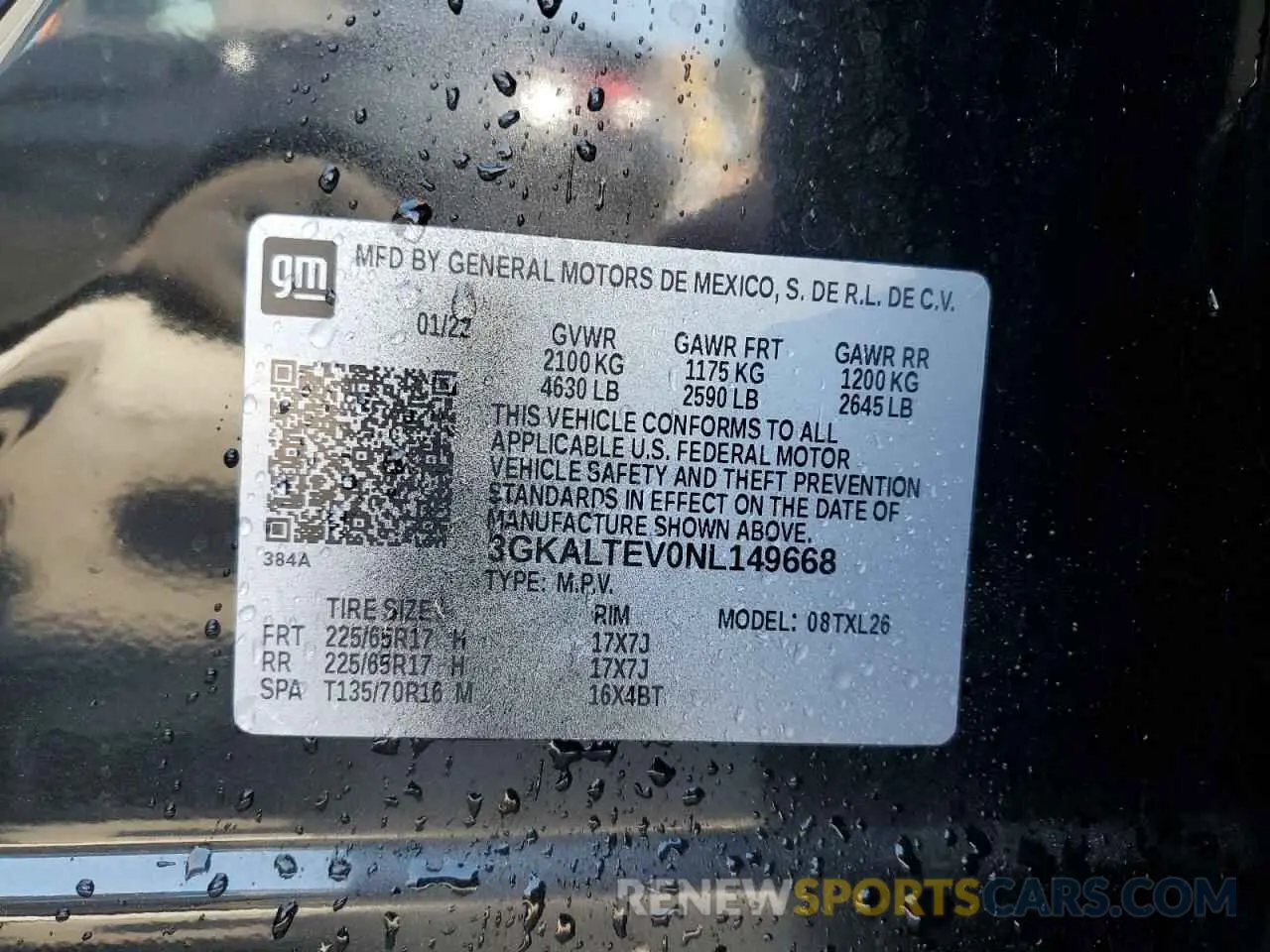 13 Photograph of a damaged car 3GKALTEV0NL149668 GMC TERRAIN 2022