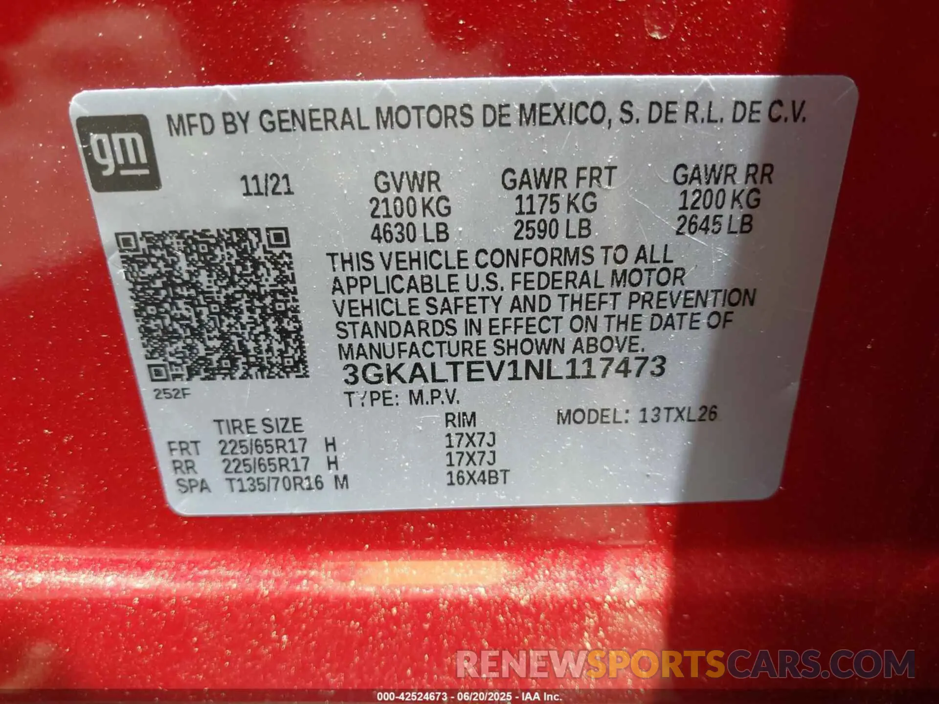 9 Photograph of a damaged car 3GKALTEV1NL117473 GMC TERRAIN 2022