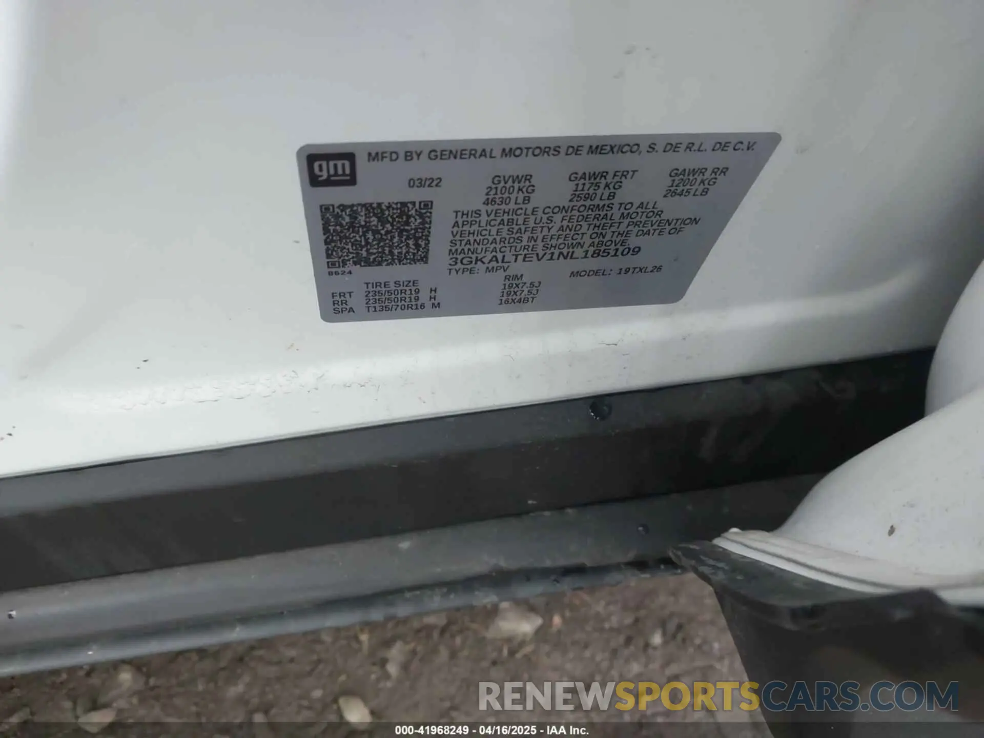 7 Photograph of a damaged car 3GKALTEV1NL185109 GMC TERRAIN 2022