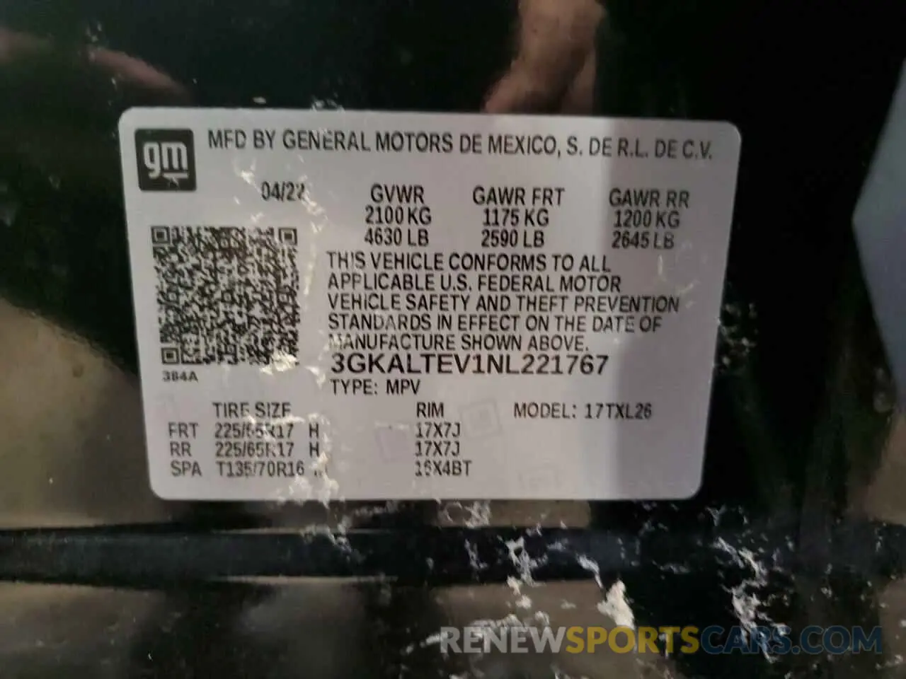 12 Photograph of a damaged car 3GKALTEV1NL221767 GMC TERRAIN 2022