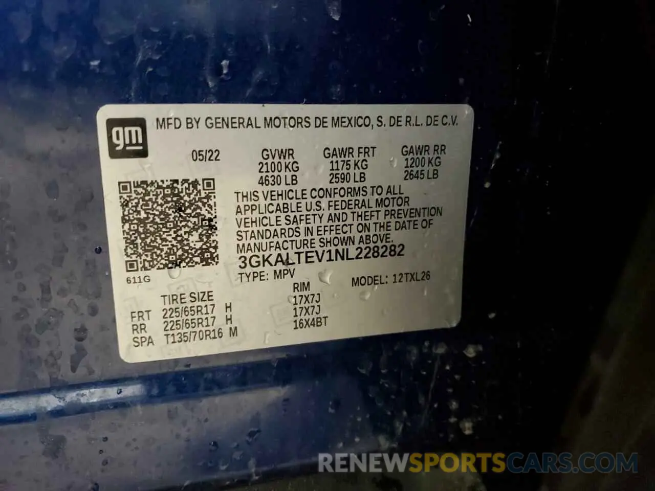 15 Photograph of a damaged car 3GKALTEV1NL228282 GMC TERRAIN 2022