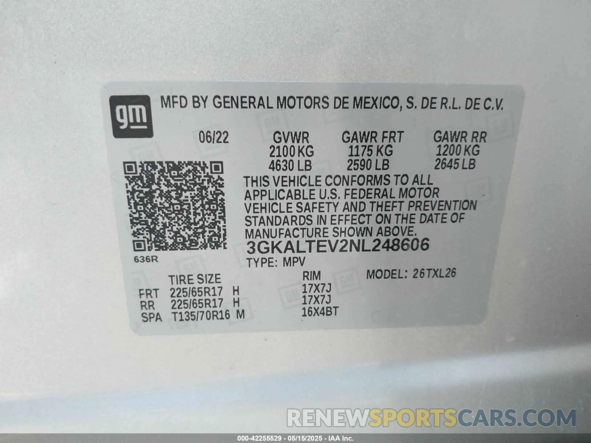 9 Photograph of a damaged car 3GKALTEV2NL248606 GMC TERRAIN 2022