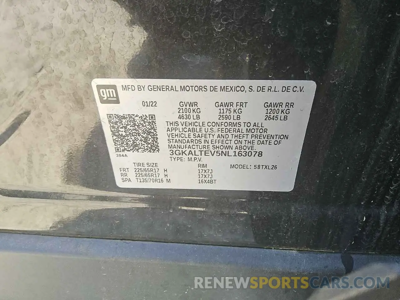 13 Photograph of a damaged car 3GKALTEV5NL163078 GMC TERRAIN 2022