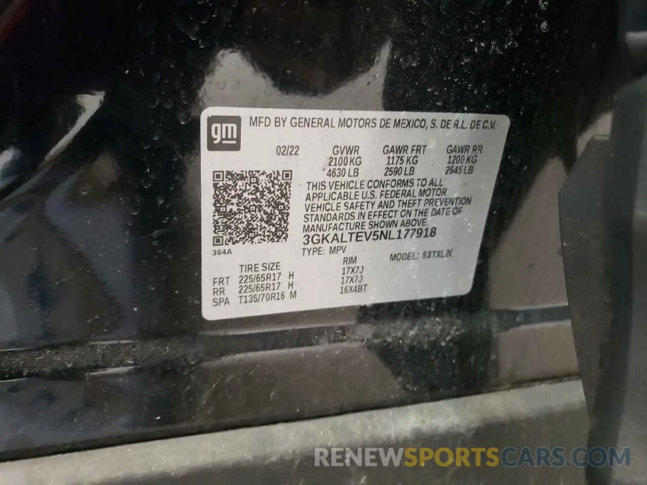 13 Photograph of a damaged car 3GKALTEV5NL177918 GMC TERRAIN 2022