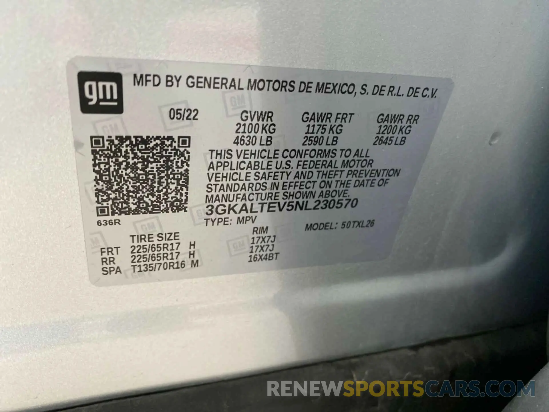 20 Photograph of a damaged car 3GKALTEV5NL230570 GMC TERRAIN 2022