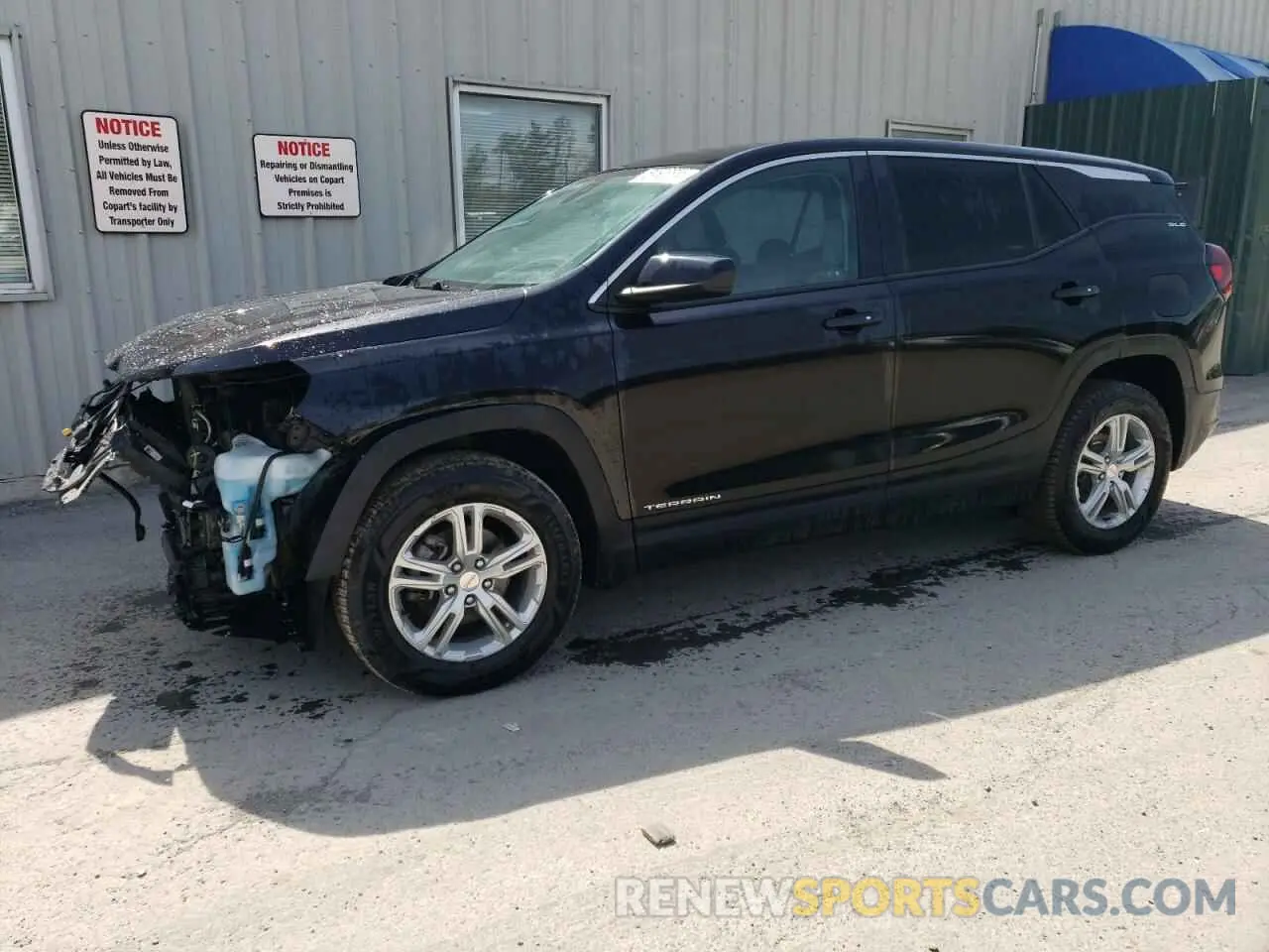 1 Photograph of a damaged car 3GKALTEV8NL233401 GMC TERRAIN 2022