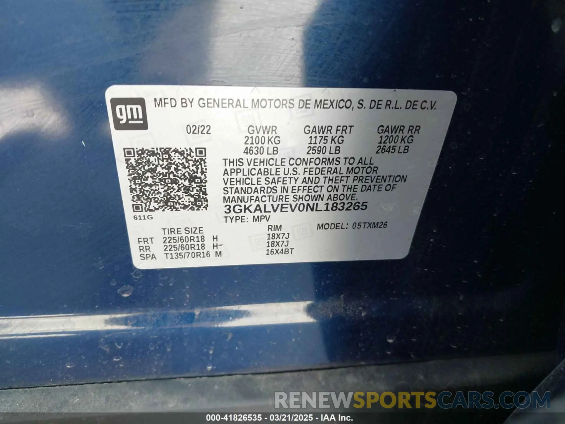 9 Photograph of a damaged car 3GKALVEV0NL183265 GMC TERRAIN 2022