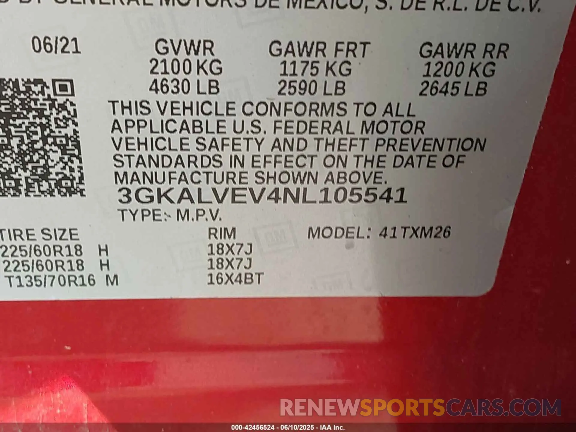 9 Photograph of a damaged car 3GKALVEV4NL105541 GMC TERRAIN 2022
