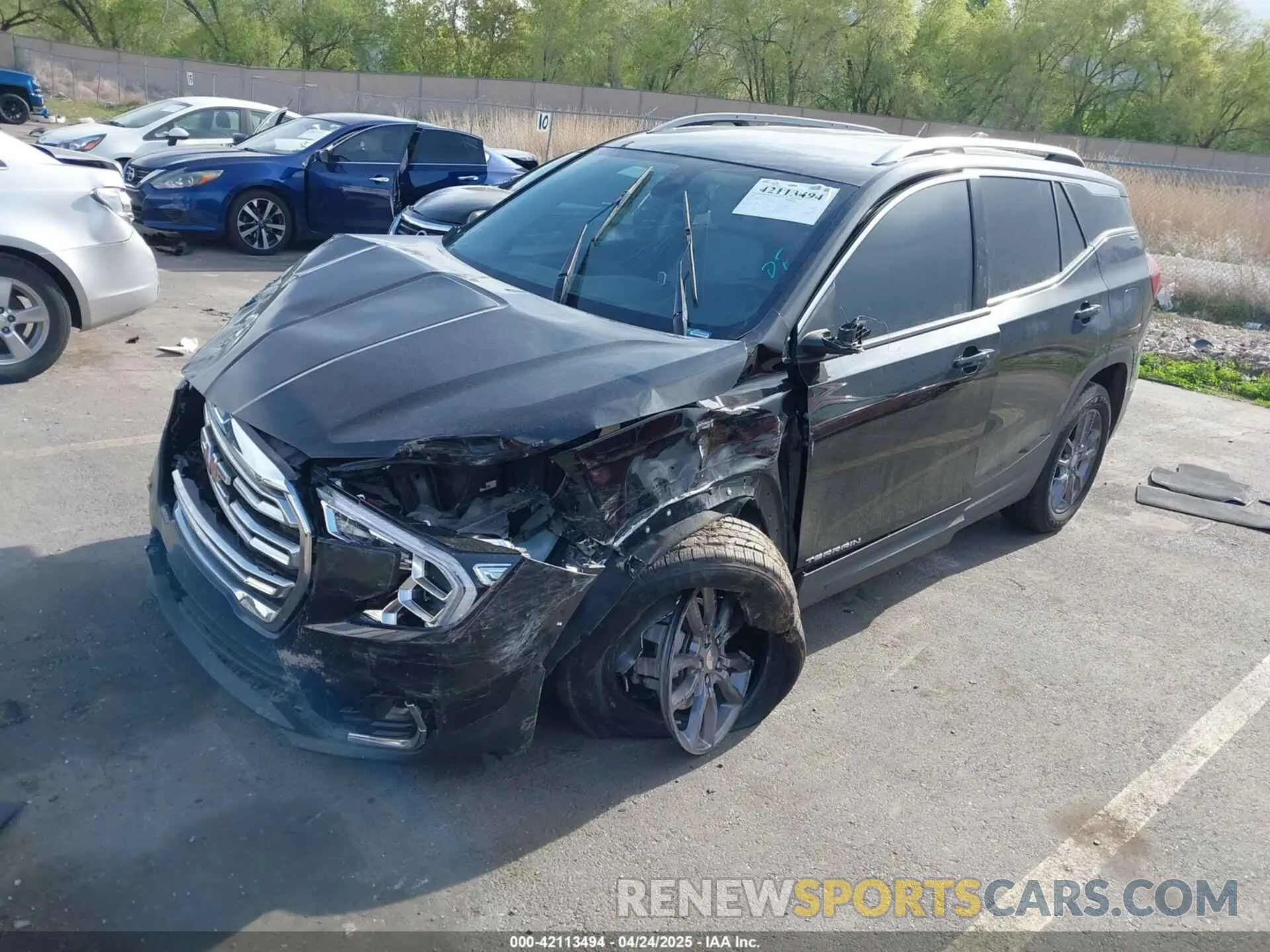 2 Photograph of a damaged car 3GKALVEV5NL110604 GMC TERRAIN 2022