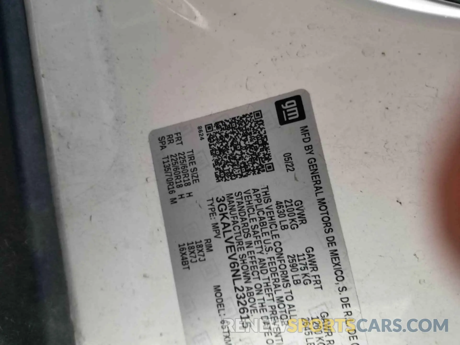 2 Photograph of a damaged car 3GKALVEV6NL232615 GMC TERRAIN 2022