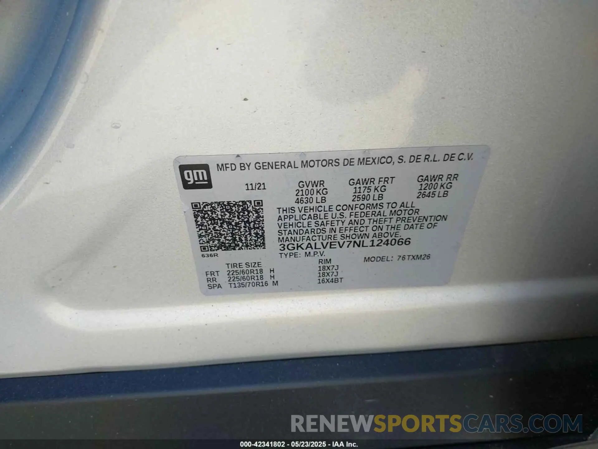 9 Photograph of a damaged car 3GKALVEV7NL124066 GMC TERRAIN 2022