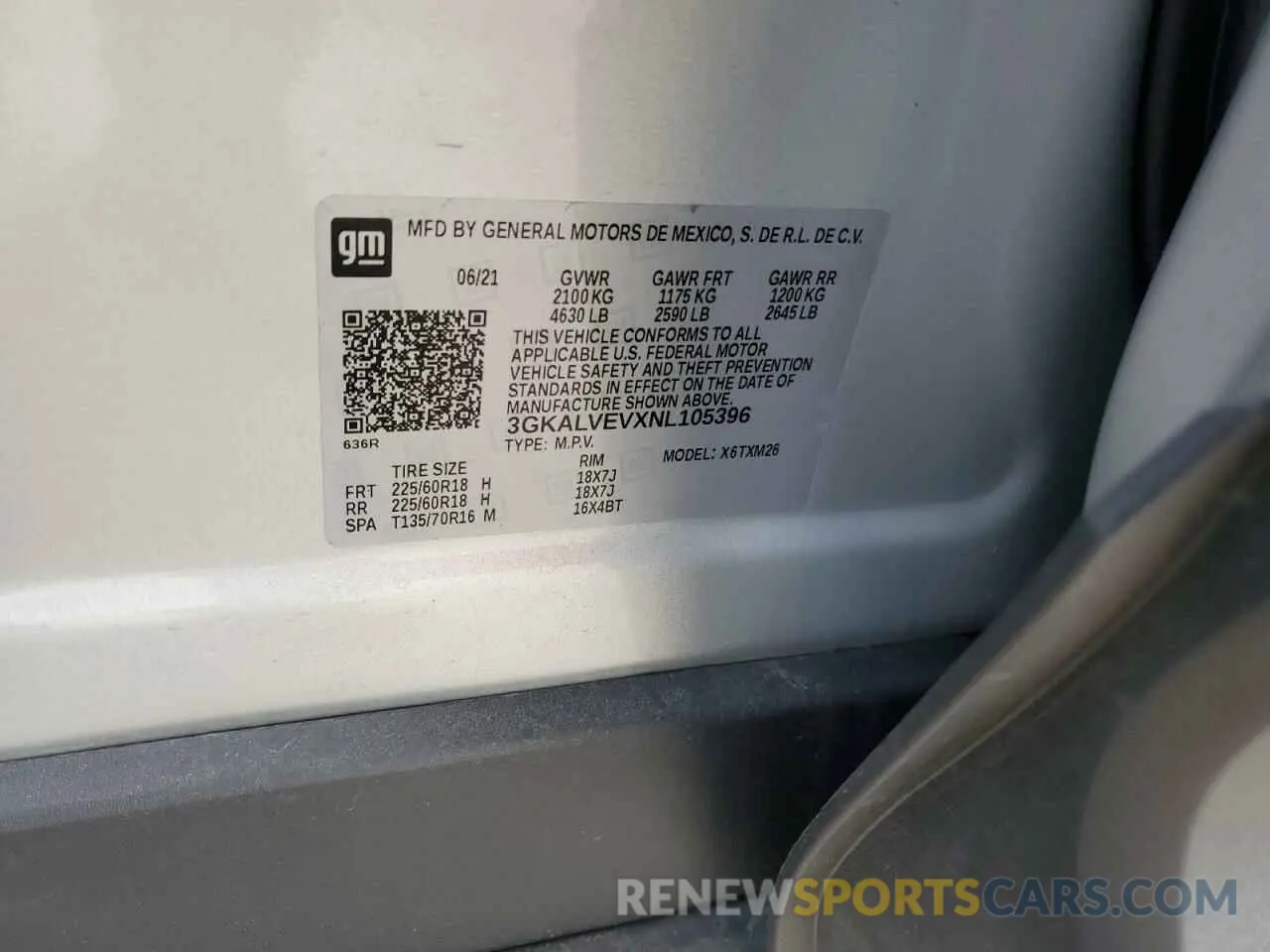 13 Photograph of a damaged car 3GKALVEVXNL105396 GMC TERRAIN 2022