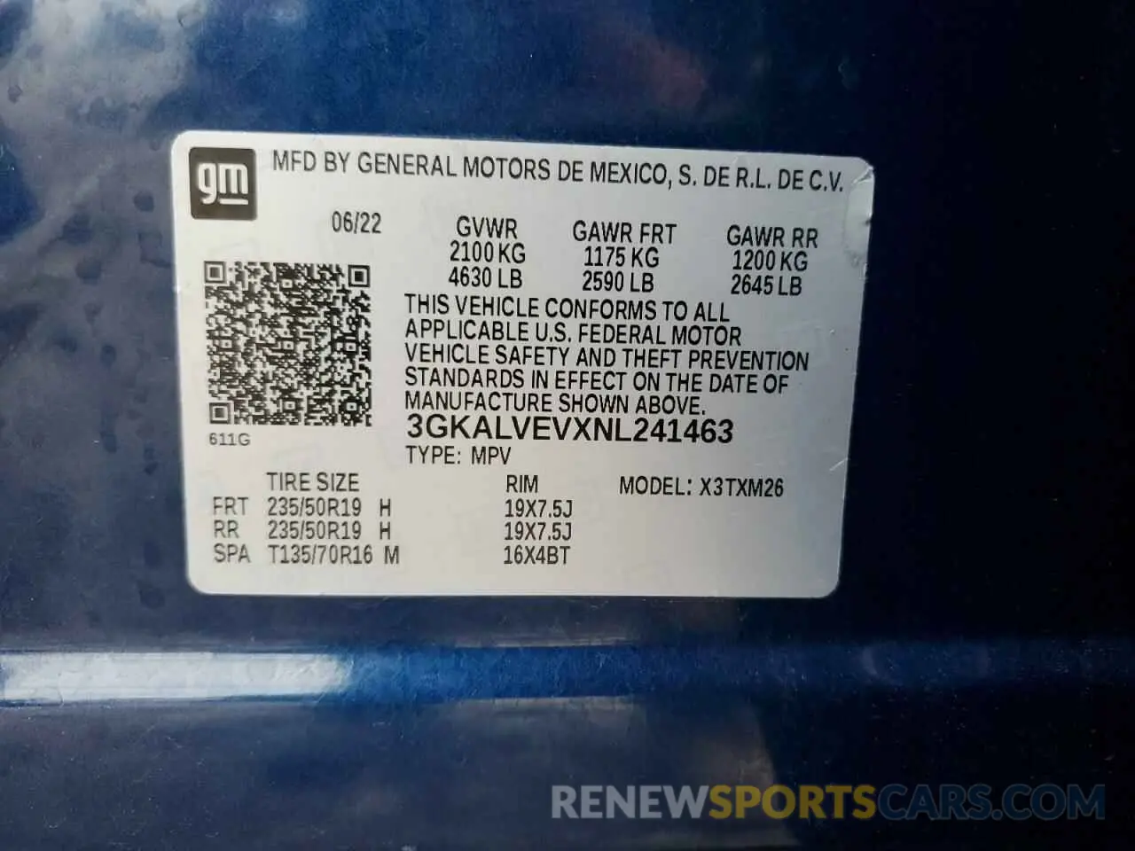 13 Photograph of a damaged car 3GKALVEVXNL241463 GMC TERRAIN 2022
