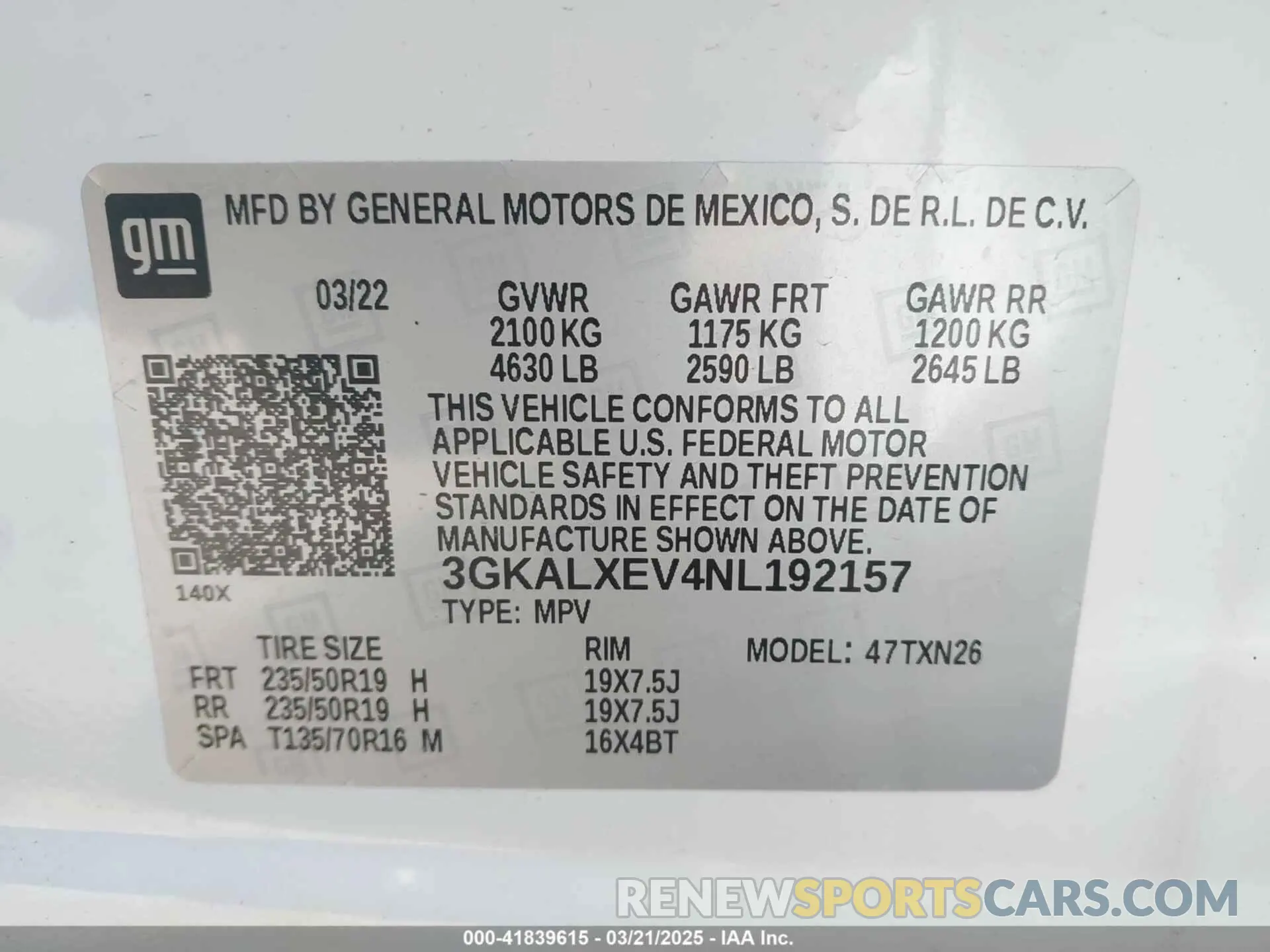 9 Photograph of a damaged car 3GKALXEV4NL192157 GMC TERRAIN 2022