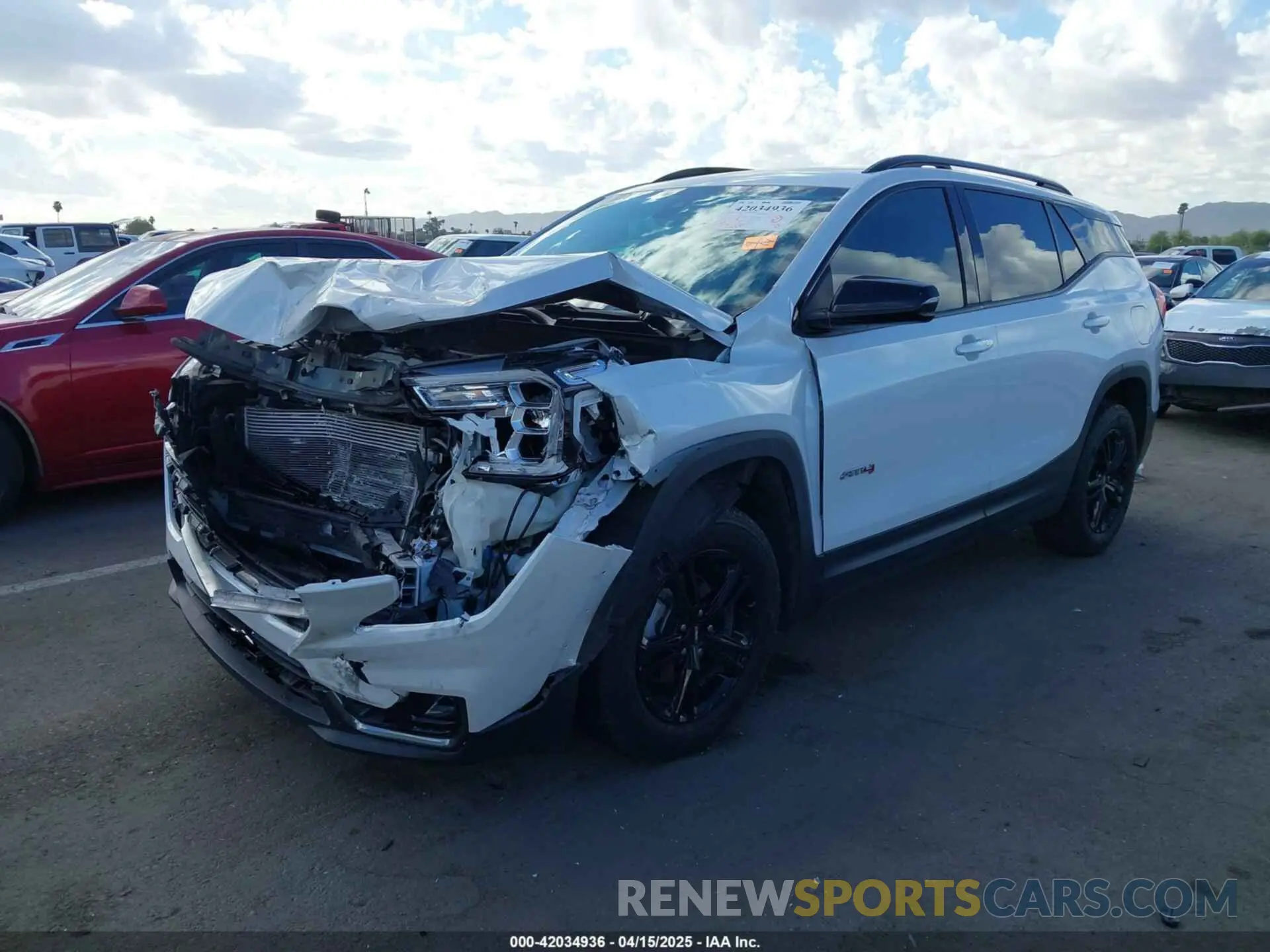2 Photograph of a damaged car 3GKALYEV1NL163513 GMC TERRAIN 2022