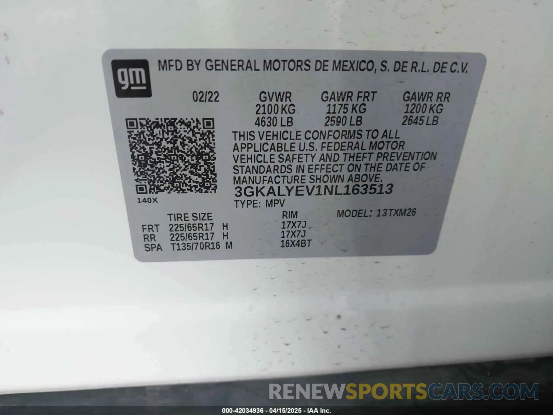 9 Photograph of a damaged car 3GKALYEV1NL163513 GMC TERRAIN 2022