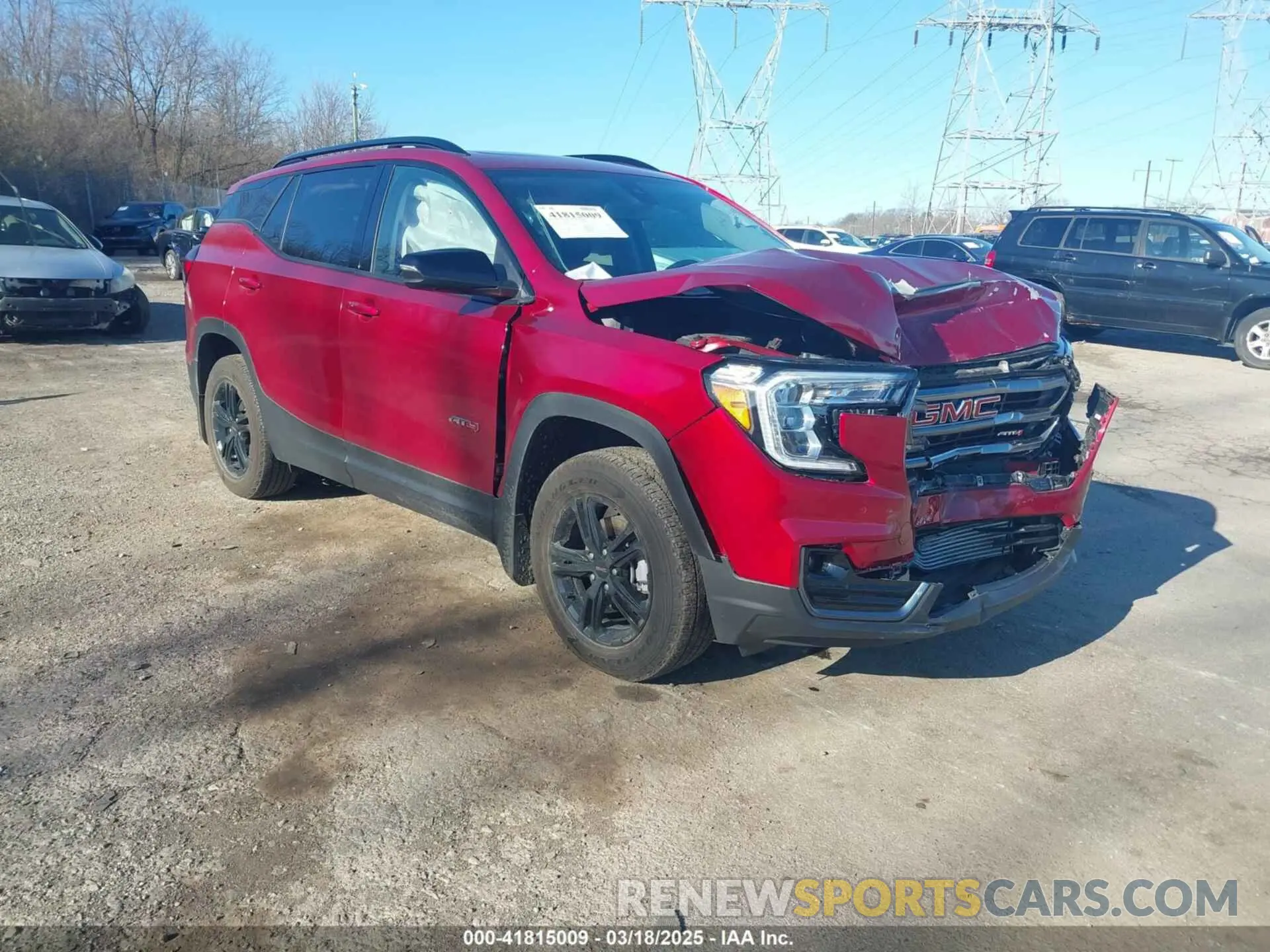 1 Photograph of a damaged car 3GKALYEV4NL195923 GMC TERRAIN 2022