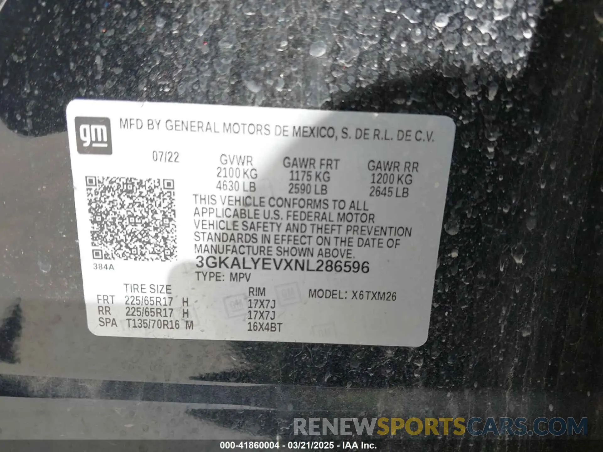 9 Photograph of a damaged car 3GKALYEVXNL286596 GMC TERRAIN 2022