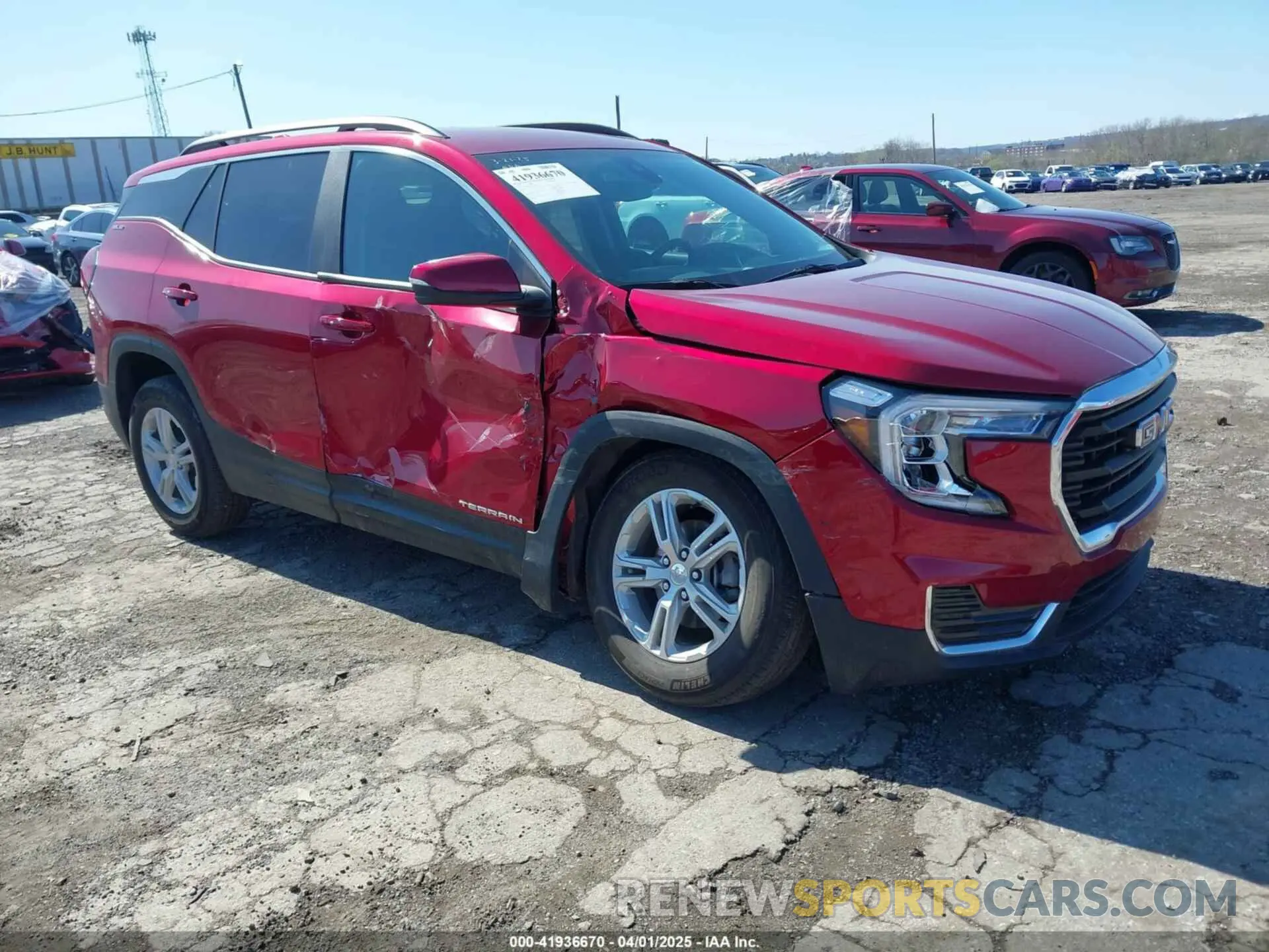 1 Photograph of a damaged car 3GKALMEG0PL177061 GMC TERRAIN 2023