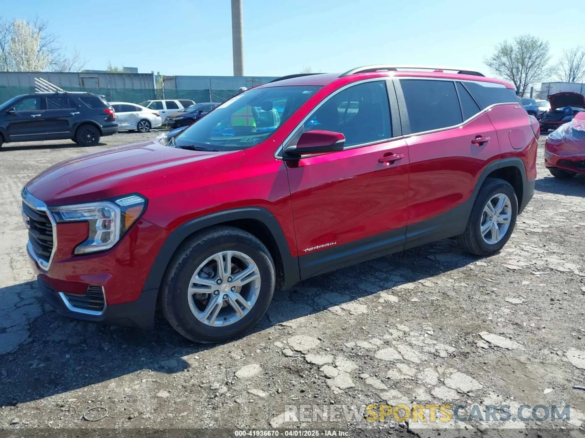 2 Photograph of a damaged car 3GKALMEG0PL177061 GMC TERRAIN 2023