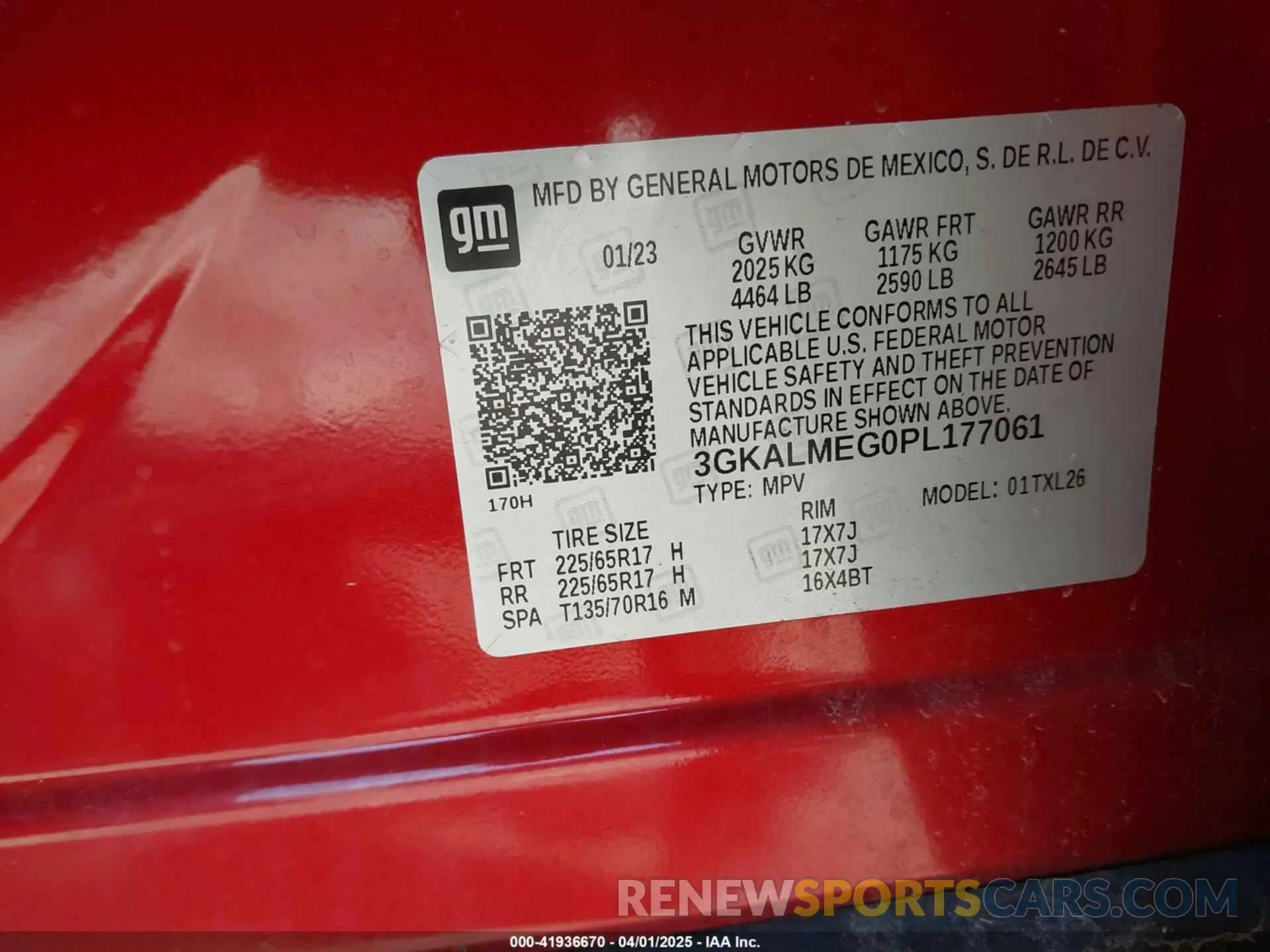 9 Photograph of a damaged car 3GKALMEG0PL177061 GMC TERRAIN 2023