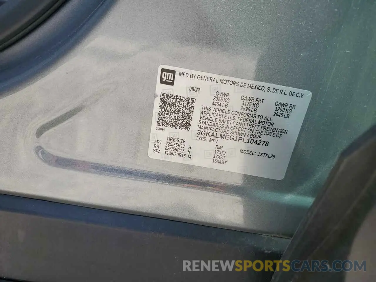 13 Photograph of a damaged car 3GKALMEG1PL104278 GMC TERRAIN 2023