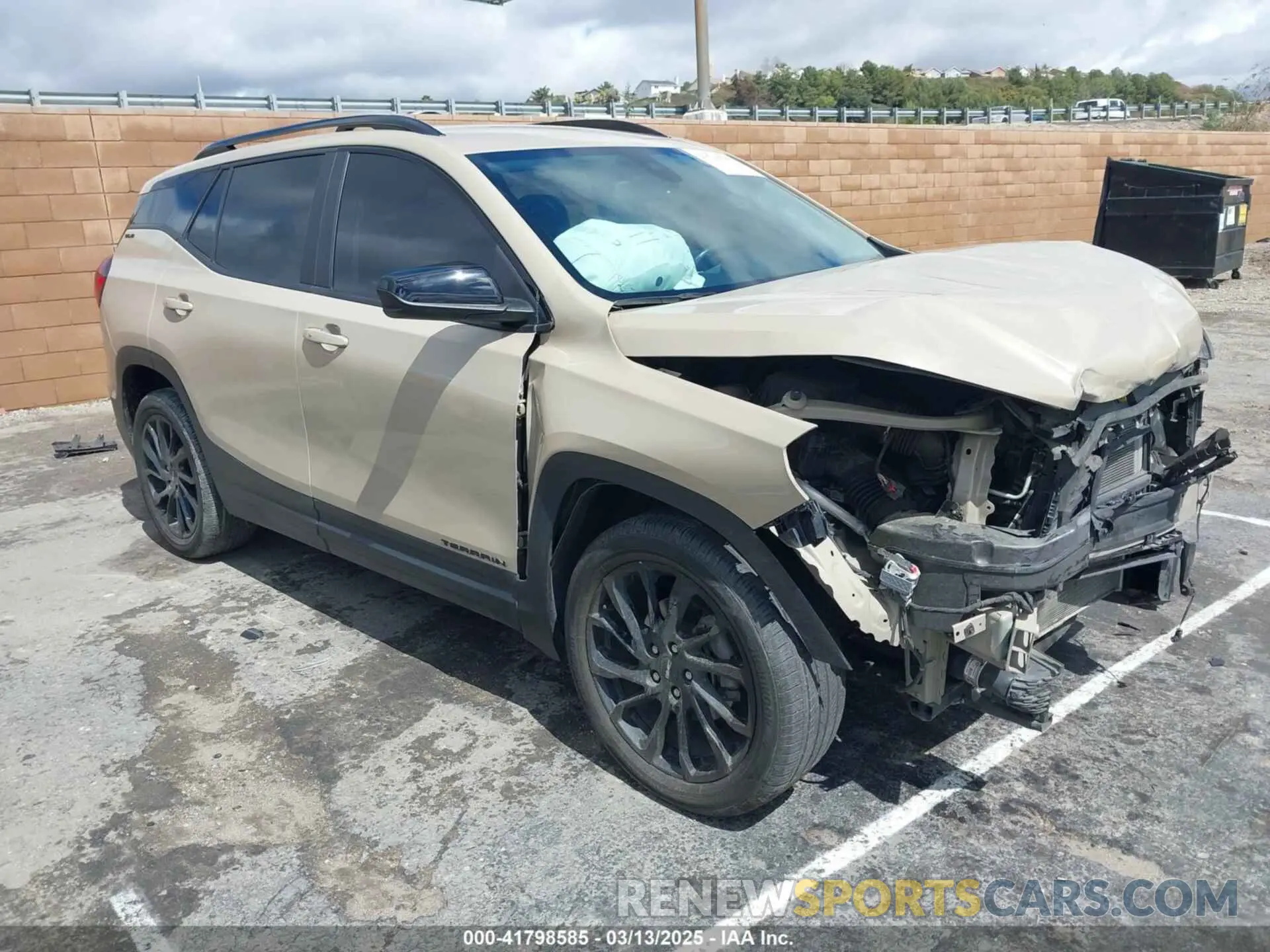 1 Photograph of a damaged car 3GKALMEG1PL144313 GMC TERRAIN 2023
