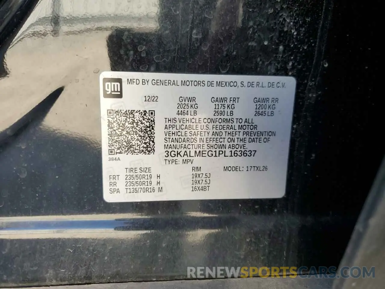 14 Photograph of a damaged car 3GKALMEG1PL163637 GMC TERRAIN 2023