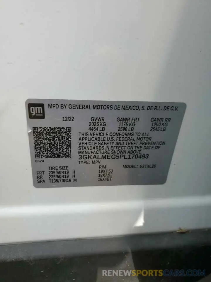 14 Photograph of a damaged car 3GKALMEG5PL170493 GMC TERRAIN 2023