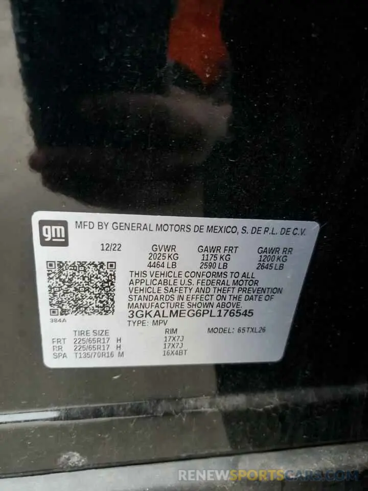 13 Photograph of a damaged car 3GKALMEG6PL176545 GMC TERRAIN 2023