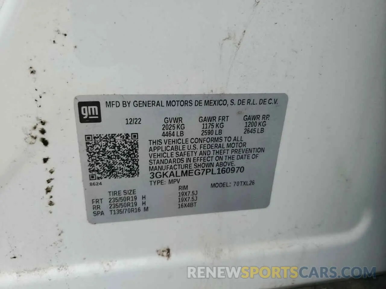 12 Photograph of a damaged car 3GKALMEG7PL160970 GMC TERRAIN 2023