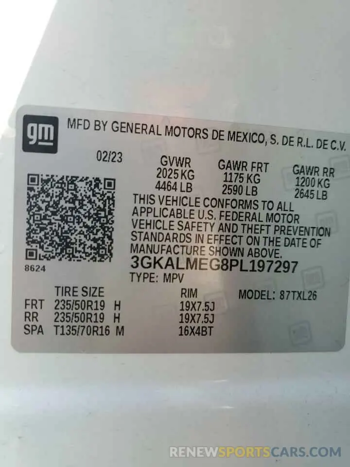 13 Photograph of a damaged car 3GKALMEG8PL197297 GMC TERRAIN 2023