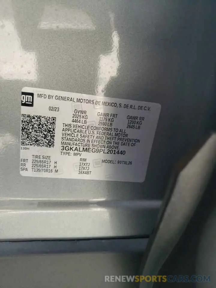 13 Photograph of a damaged car 3GKALMEG9PL201440 GMC TERRAIN 2023