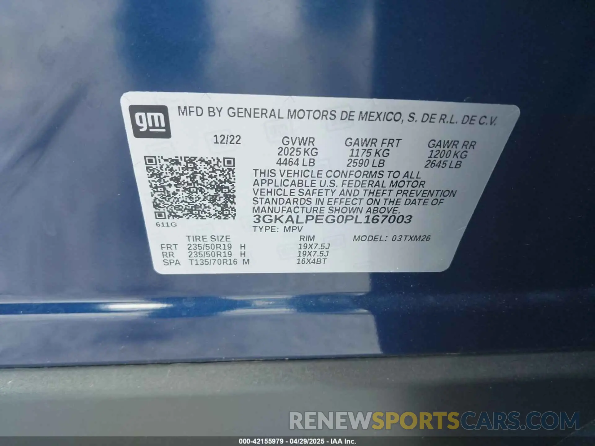 9 Photograph of a damaged car 3GKALPEG0PL167003 GMC TERRAIN 2023
