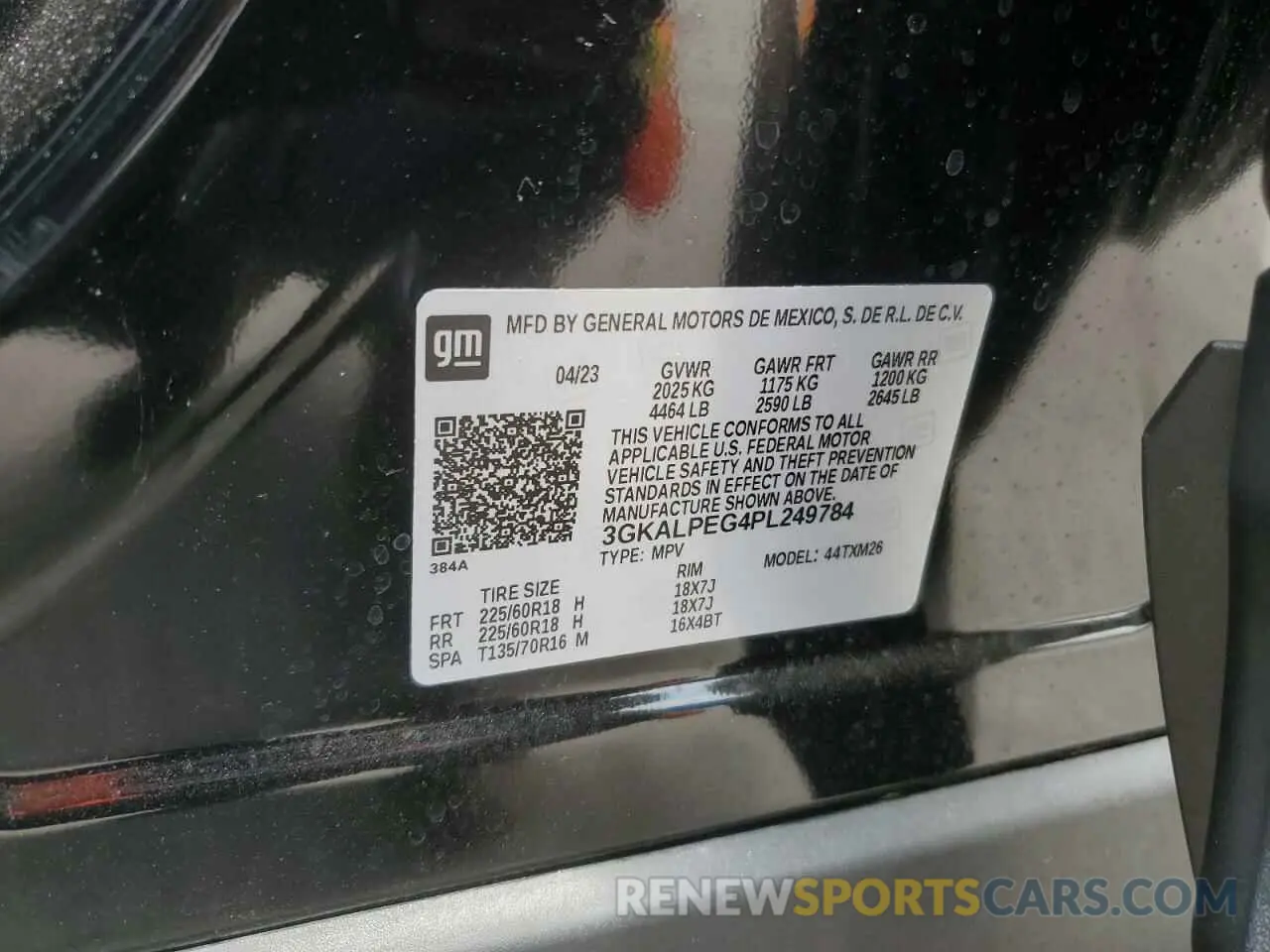 15 Photograph of a damaged car 3GKALPEG4PL249784 GMC TERRAIN 2023