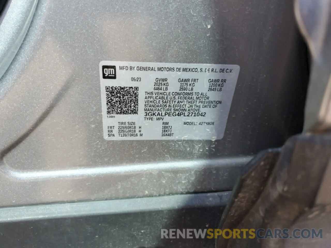 13 Photograph of a damaged car 3GKALPEG4PL271042 GMC TERRAIN 2023