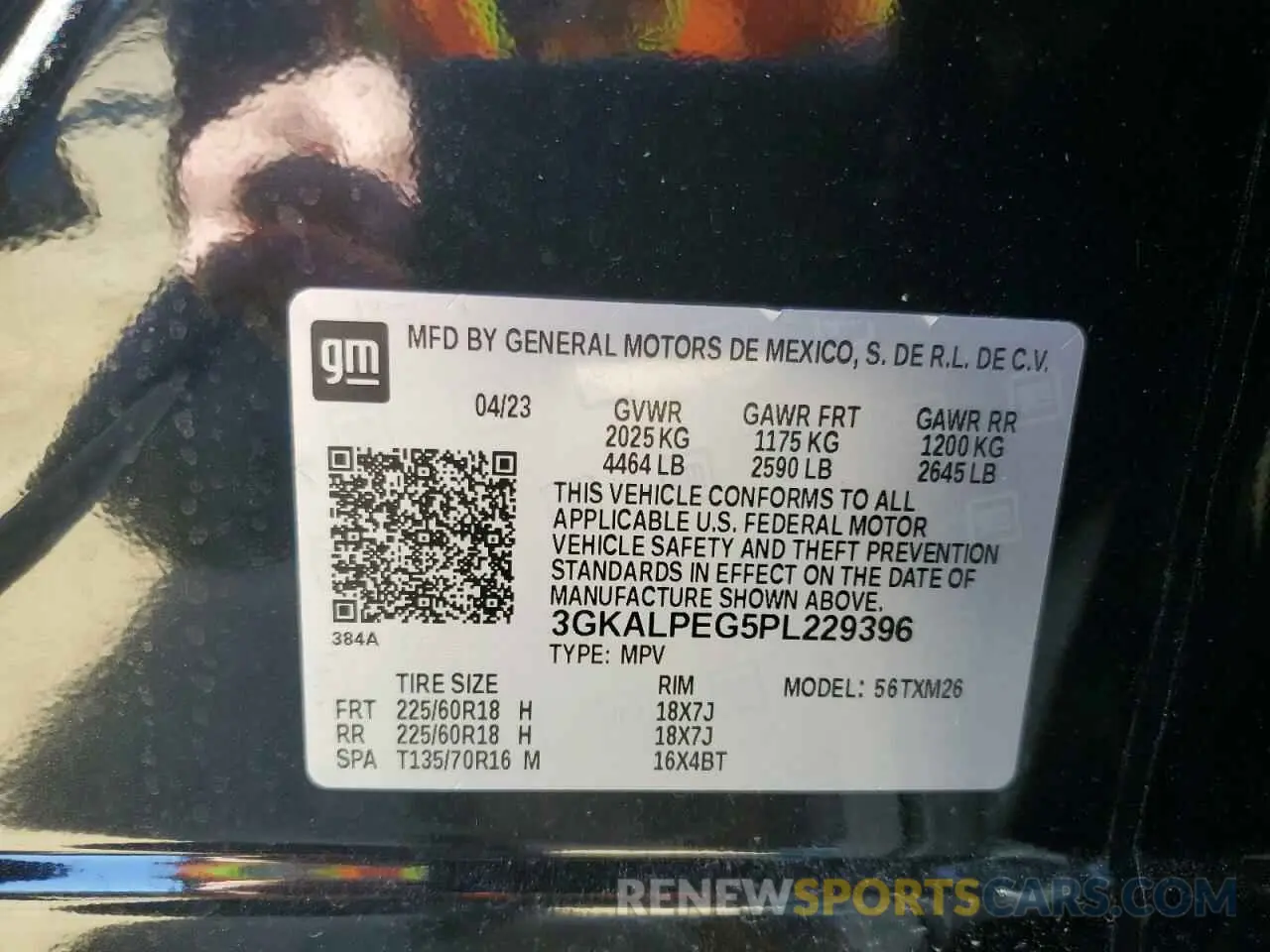 13 Photograph of a damaged car 3GKALPEG5PL229396 GMC TERRAIN 2023