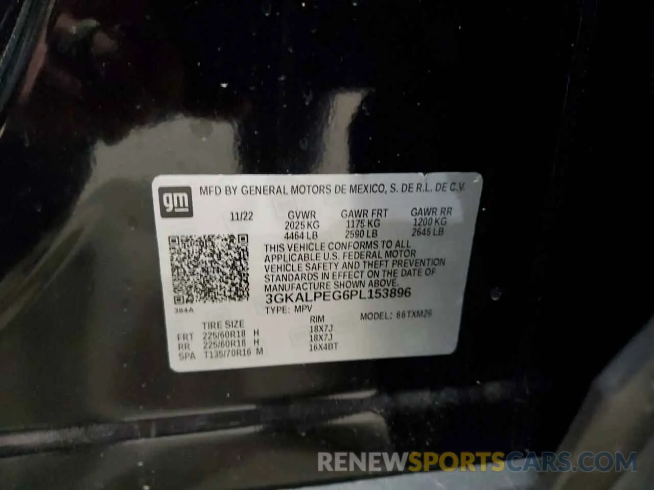 15 Photograph of a damaged car 3GKALPEG6PL153896 GMC TERRAIN 2023