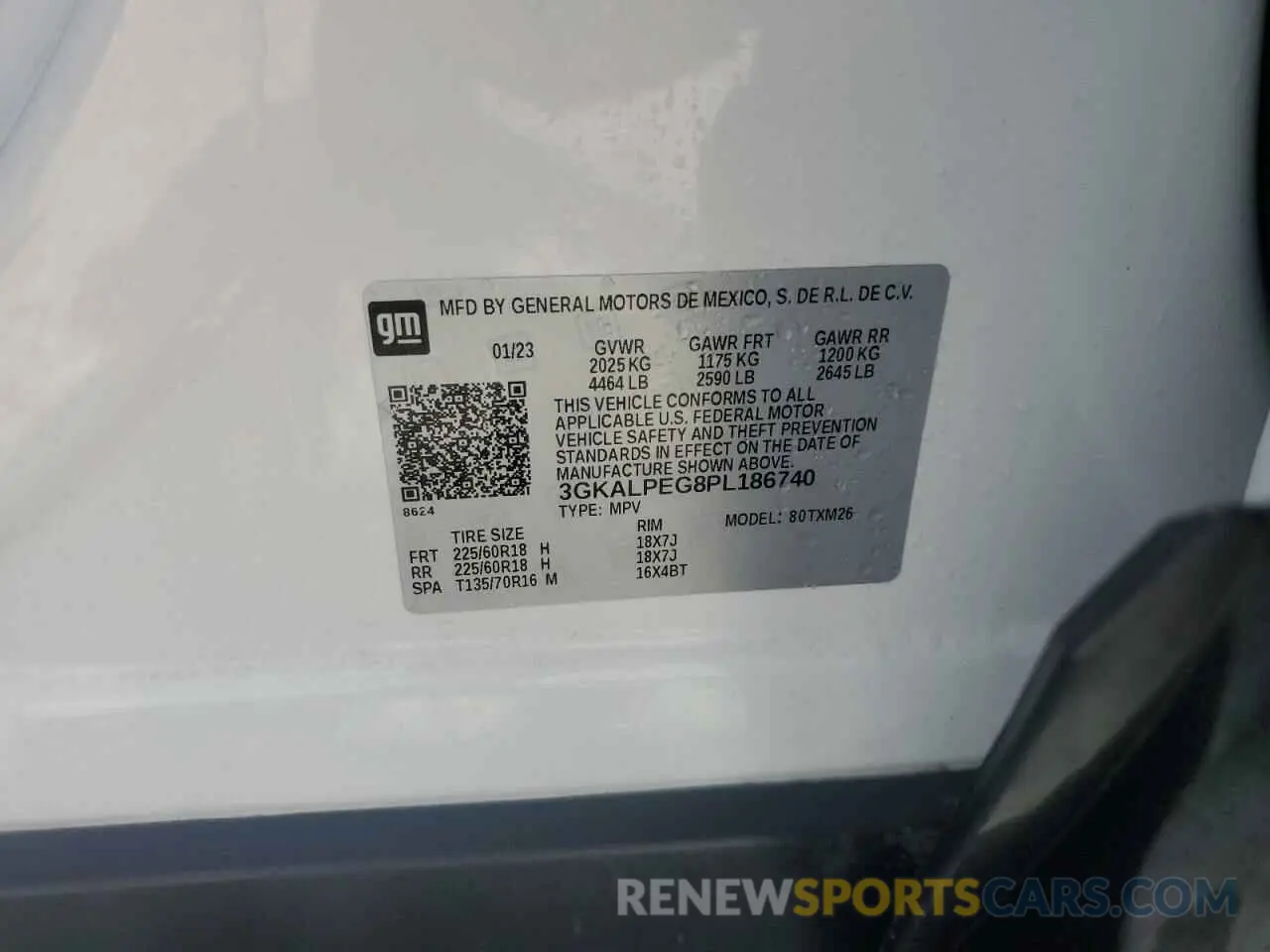 14 Photograph of a damaged car 3GKALPEG8PL186740 GMC TERRAIN 2023