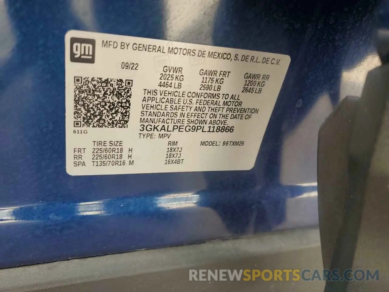 13 Photograph of a damaged car 3GKALPEG9PL118866 GMC TERRAIN 2023