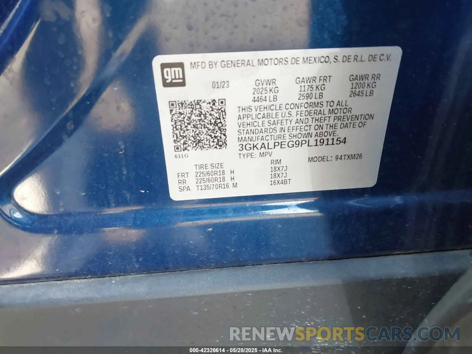 9 Photograph of a damaged car 3GKALPEG9PL191154 GMC TERRAIN 2023