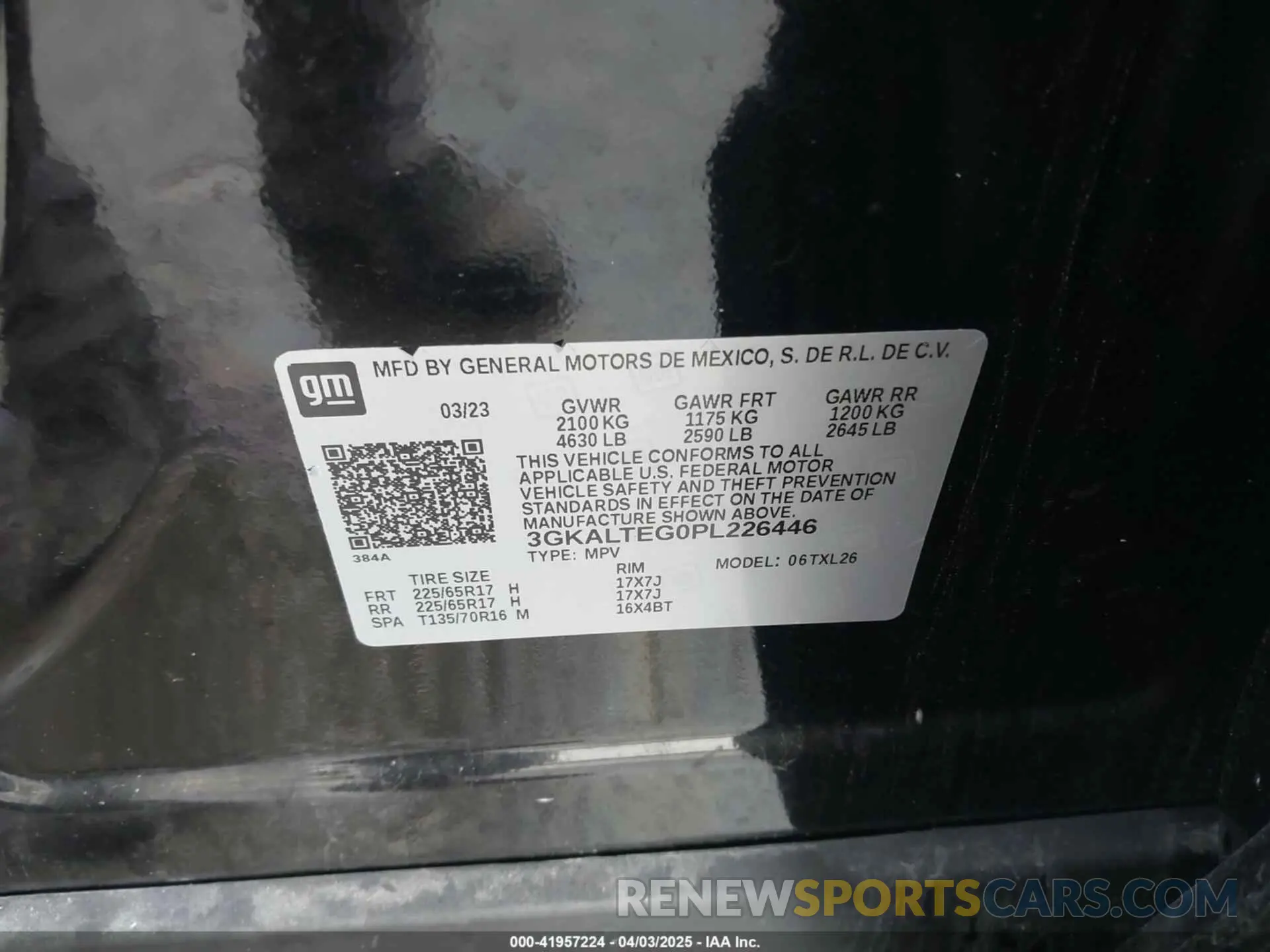 9 Photograph of a damaged car 3GKALTEG0PL226446 GMC TERRAIN 2023