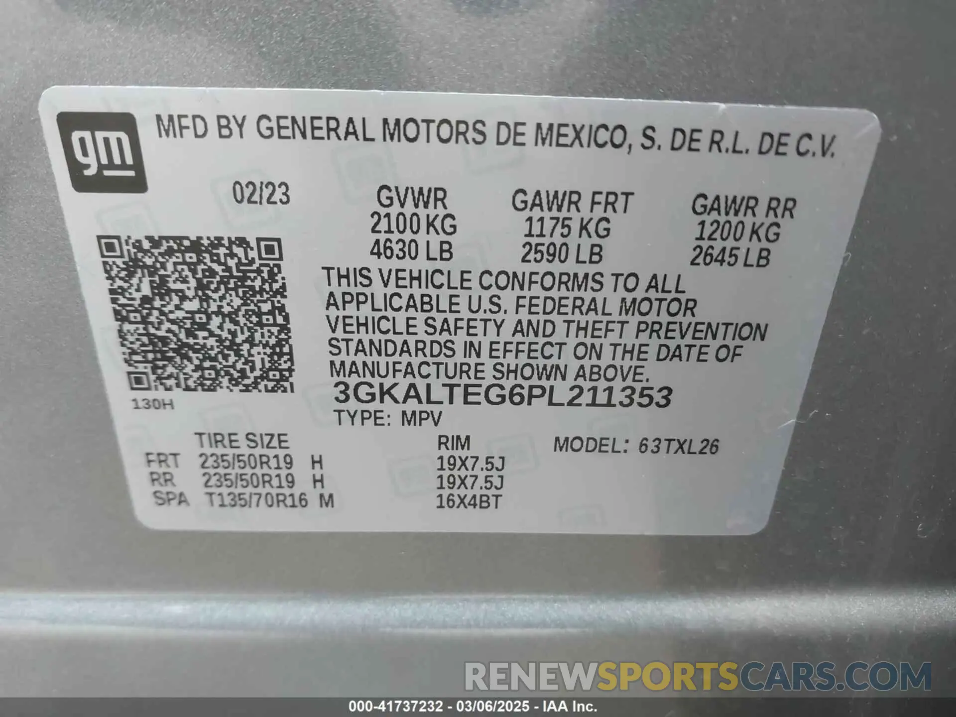 9 Photograph of a damaged car 3GKALTEG6PL211353 GMC TERRAIN 2023