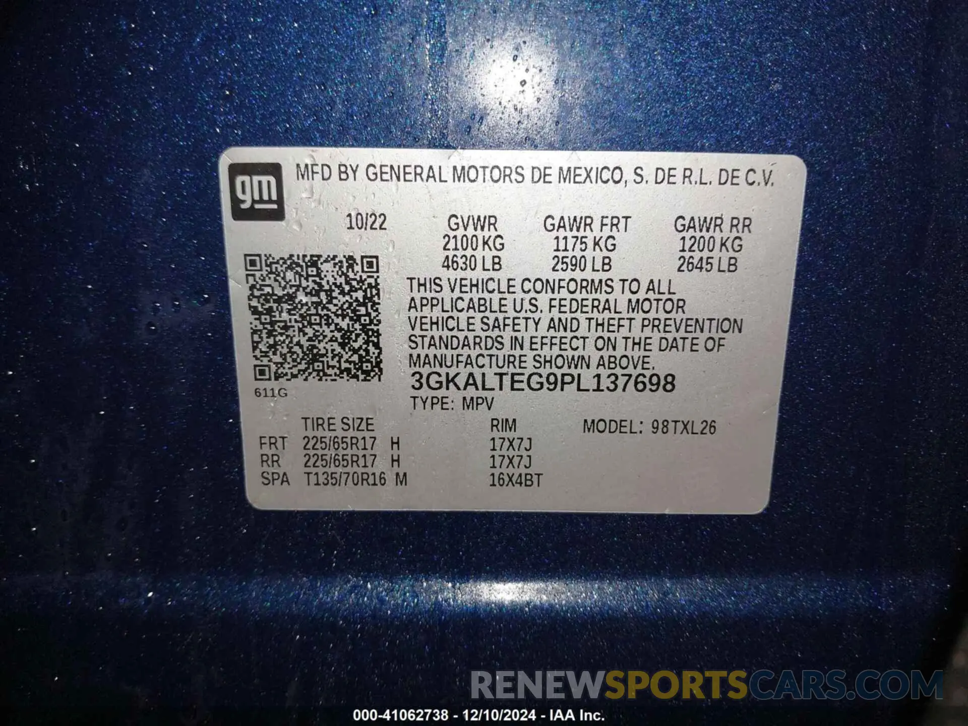 9 Photograph of a damaged car 3GKALTEG9PL137698 GMC TERRAIN 2023