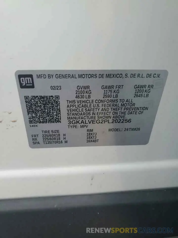 14 Photograph of a damaged car 3GKALVEG2PL202256 GMC TERRAIN 2023
